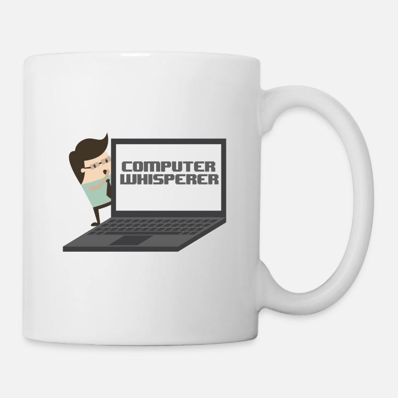 Computer Whisperer - Computer Geek et inséquent. - Mug blanc - blanc
