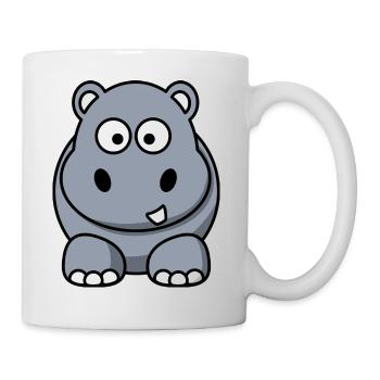 Süßes Nilpferd Geschenk Sonderangebot Idee - Tasse - Weiß - Rechts