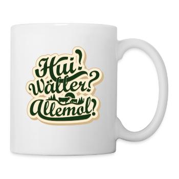 Typischer Westerwälder Kneipenspruch GESCHENK - Tasse - Weiß - Rechts
