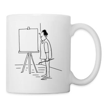 Malen Zeichnen Bild Idee Geschenk Hobby Kunst - Mug - white - Right