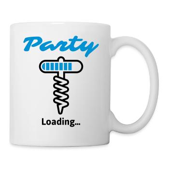 Party Loading... - Tasse - Weiß - Rechts