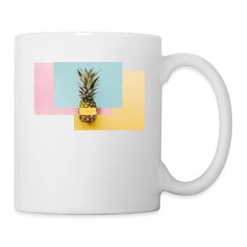 Colorful pineapple / gift idea - Mug - white - Right
