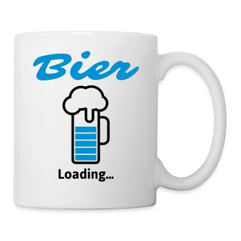 Bier Loading... - Tasse - Weiß - Rechts