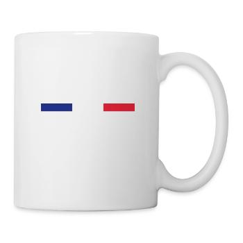 Paris Eiffel Tower und Frankreich Flagge Französisch stolz - Tasse - Weiß - Rechts