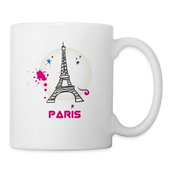 paris eiffel tower scribble love fasion trip tourist - Mug - white - Right