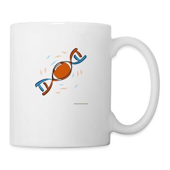 American football in my DNA gift genes - Mug - white - Right