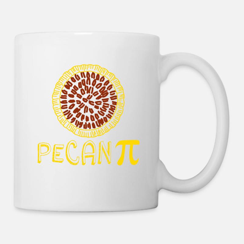 Pecan Pi Day Symbol Funny Science Geek - Mug - white