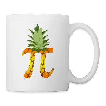 Ananas Pi Science Geek Mathématiques Symbole Humour - Mug blanc - blanc - Droite