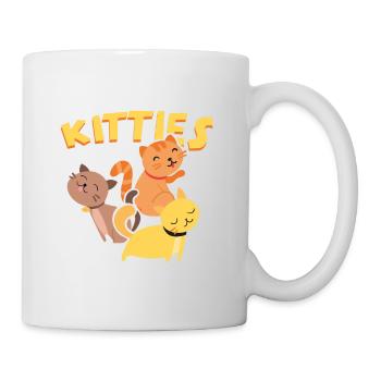 Montrez-moi vos Kitties - la chemise la plus drôle de chats - Mug blanc - blanc - Droite