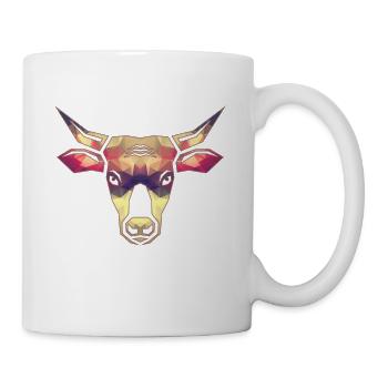 Kuh Geometric - Mug blanc - blanc - Droite