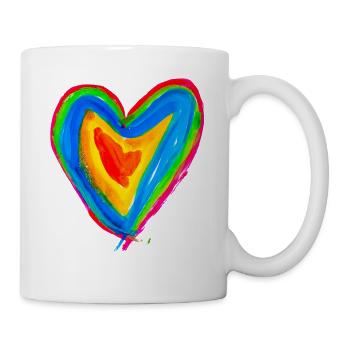 Herz - Tasse - Weiß - Rechts