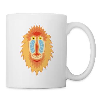 Mandrill Geometric - Mug - white - Right