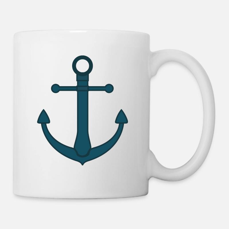 ancre - Mug blanc - blanc