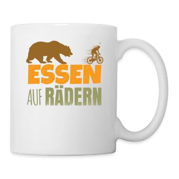 Essen auf Rädern - Tasse - Weiß - Rechts