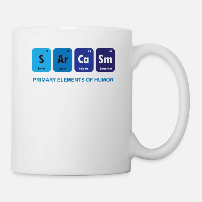 Funny - Sarkasmus - Element - Blau - Lustig - Cool - Tasse - Weiß