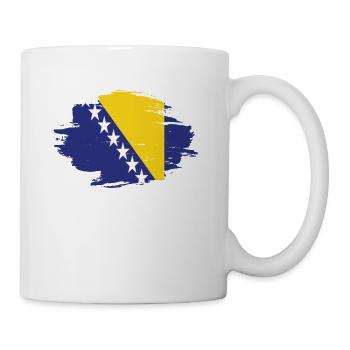 amour drapeau maison ascendance Bosnie-Herzégovine p - Mug blanc - blanc - Droite