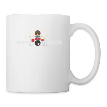 I Destroy Silence Drums Drummer Gift Drummer - Mug - white - Right