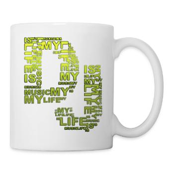 DJ - musique est ma vie - Mug blanc - blanc - Droite