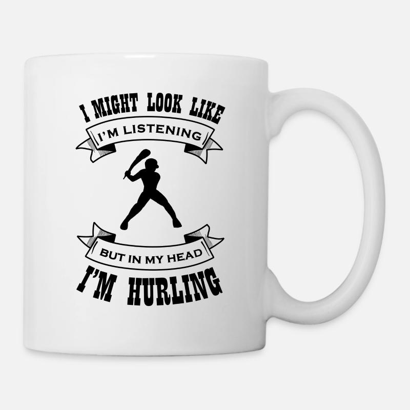Hurling T-Shirt Geschenk - Tasse - Weiß