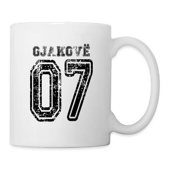 Gjakove 07, Gjakova 07, Kosovo Albaner Geschenk - Tasse - Weiß - Rechts