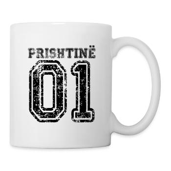 Prishtine 01, Pristina 01 Kosovo Geschenk Albaner - Tasse - Weiß - Rechts