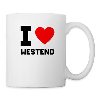 J'aime idée cadeau Berlin Westend coeur Ville - Mug blanc - blanc - Droite
