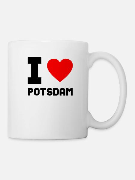 I Love Potsdam Geschenk Stadt Heimat Idee - Tasse - Weiß