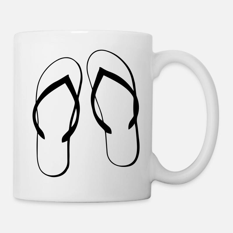Tongs - Mug blanc - blanc