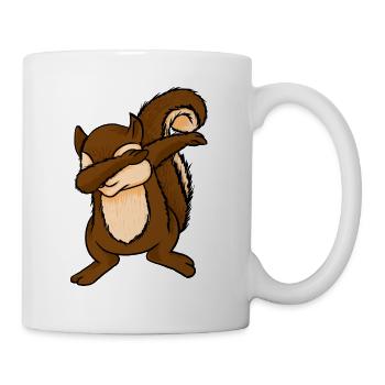 Dabbing Squirrel Funny Chipmunks Dab Animal Lover - Mug - white - Right