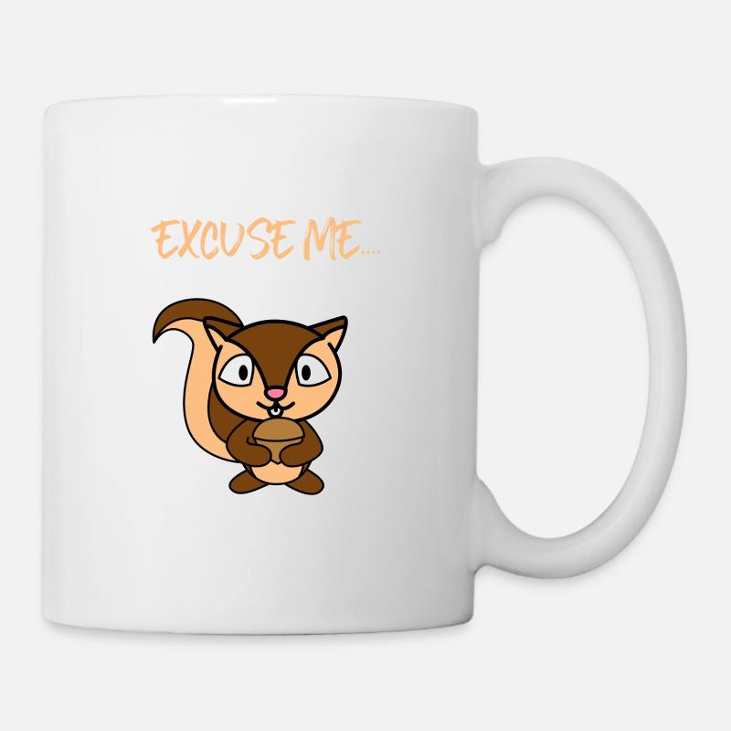 Excuse Me Your Birdfeeder Is Empty Squirrel - Mug - white