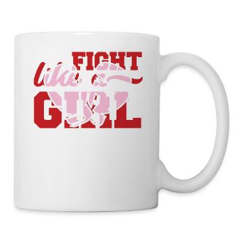 La boxe féminine - - de boxe Gants de boxe - cadeau - Mug blanc - blanc - Droite