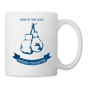Boxen - Boxhandschuh - Champion - Boxer - Geschenk - Tasse - Weiß - Rechts