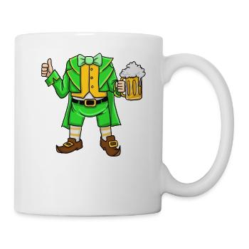 Day Leprechaun Costume Goblin Costume St Patrick - Mug blanc - blanc - Droite