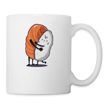 Sushi Reis Geschenk Geburtstag lustig Liebe - Tasse - Weiß - Rechts