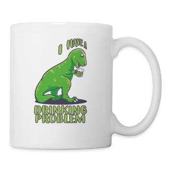 Tyrannosaurus dino funny gift dinosaur - Mug - white - Right