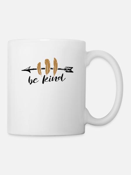 be kind gift - Tasse - Weiß