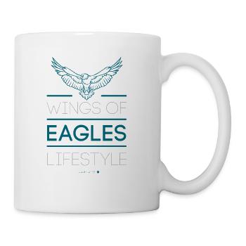 Ailes Eagles Lifestyle Jt4Christ Christian T-shirt - Mug blanc - blanc - Droite