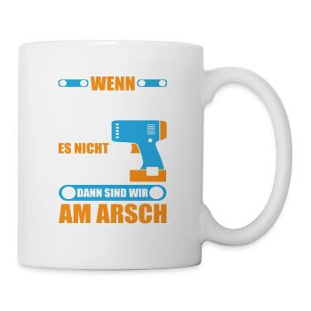 JONAS Name Geschenk Reparatur reparieren - Tasse - Weiß - Rechts