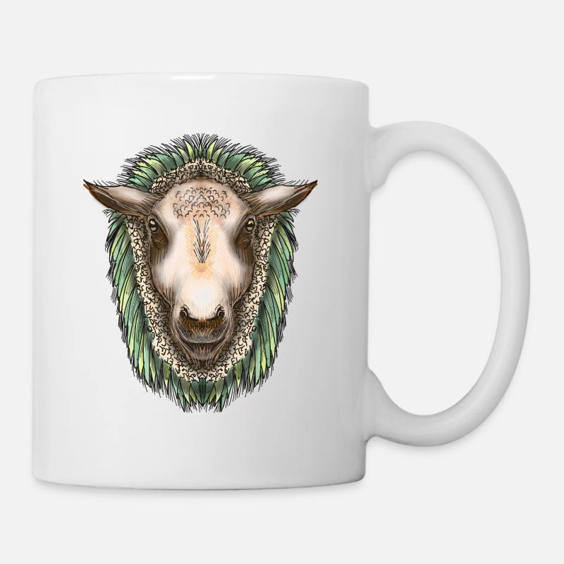 Zed das Schaf von Jon Ball - Tasse - Weiß
