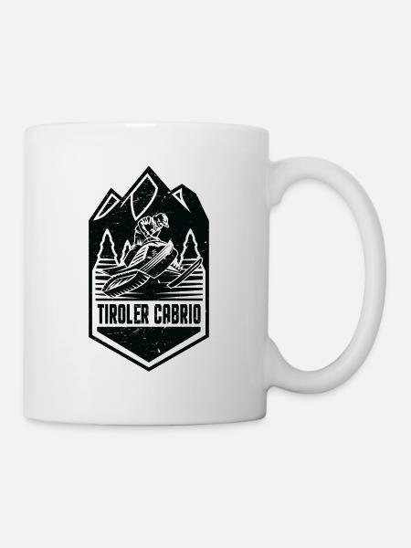 Ski-Doo SkiDoo Pistenraupe Österreich Tirol Cabrio - Tasse - Weiß
