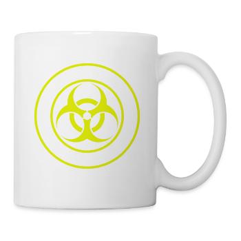 Lustiges Biogas Hazard Shirt Geschenk Geburtstag - Tasse - Weiß - Rechts