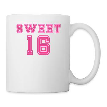 Süßes 16 T-Shirt - Tasse - Weiß - Rechts