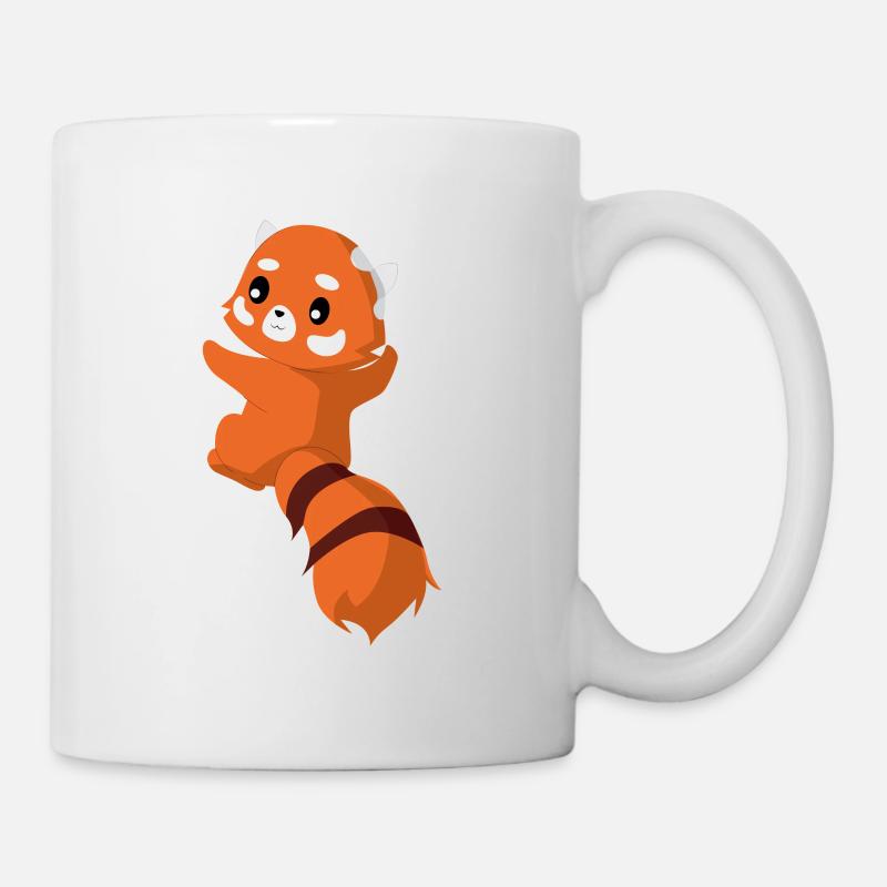 Roter Panda - Katzenbär - Niedlich - Geschenk - Tasse - Weiß