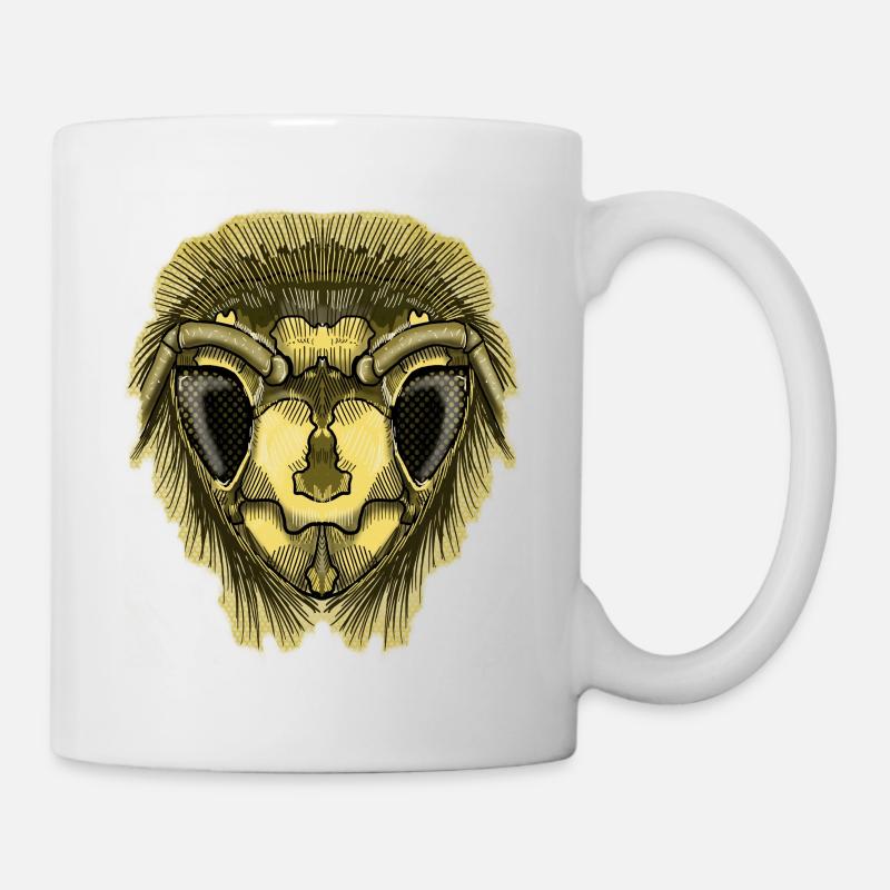 Half-Bee by Jon Ball - Mug - white