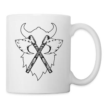 new Viking's Viking Ax, Greetings from Walhalla 2018 - Mug - white - Right