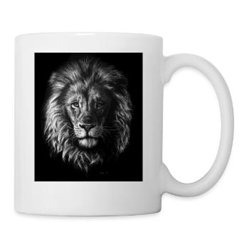 lion Portrait - Mug - white - Right
