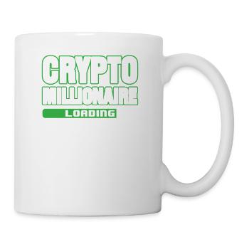 Crypto Millionaire Chargement numérique Blockchain HODL - Mug blanc - blanc - Droite