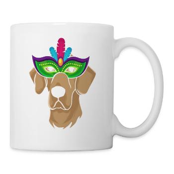 I love German Great Dane cadeau Carnival Faschin - Mug blanc - blanc - Droite