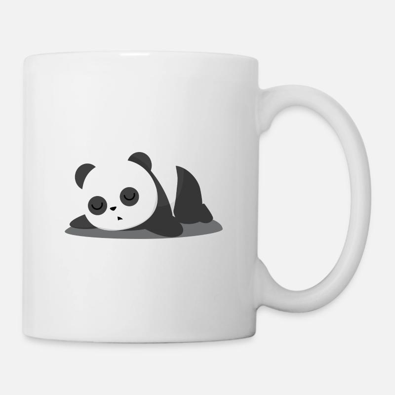 Panda Bär - Faul - Schlafen - Müde - Geschenk - Tasse - Weiß