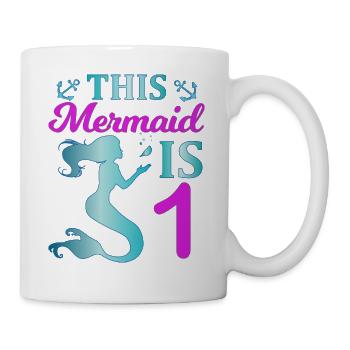 Cette sirène est un - Mug blanc - blanc - Droite